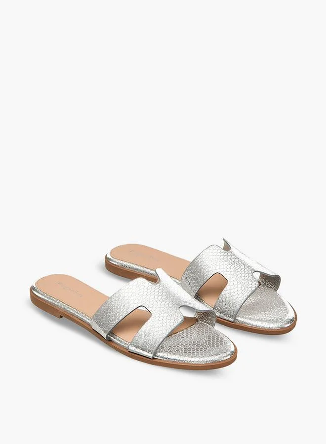 Women's Textured Slip-On Sandals