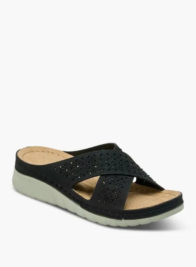 Flora Bella Women's Embellished Cross-Strap Sandals – image 2