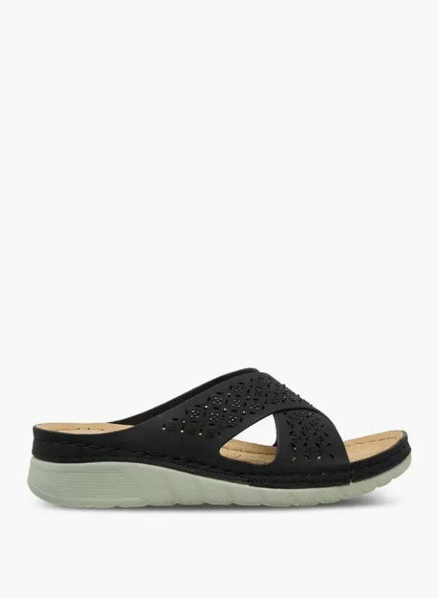 Flora Bella Women's Embellished Cross-Strap Sandals – image 3
