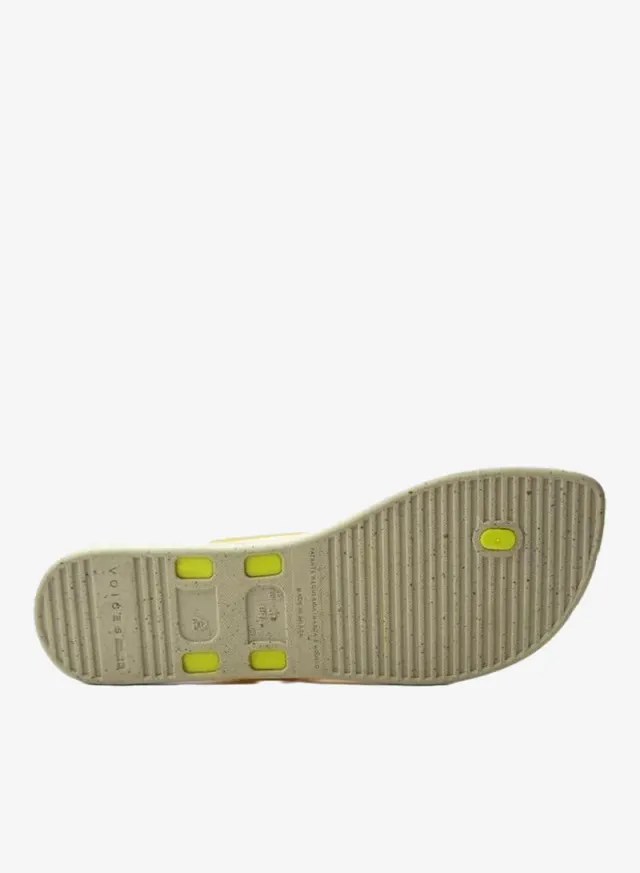 Look Copacabana Women's Printed Sole Single Strap Sandals Beige/Yellow – image 5
