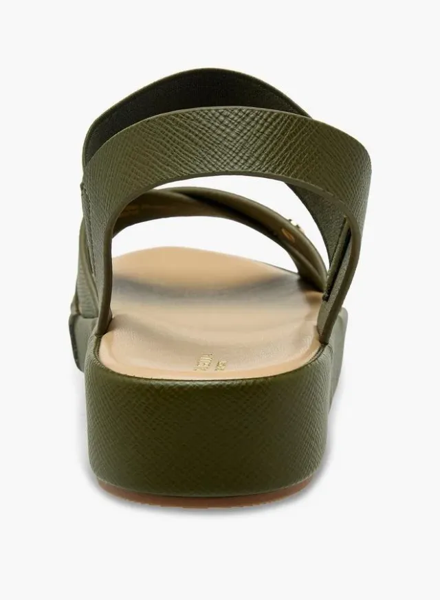 Women's Textured Cross Strap Sandals – image 4