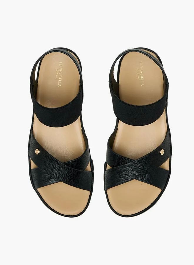 Women's Textured Cross Strap Sandals