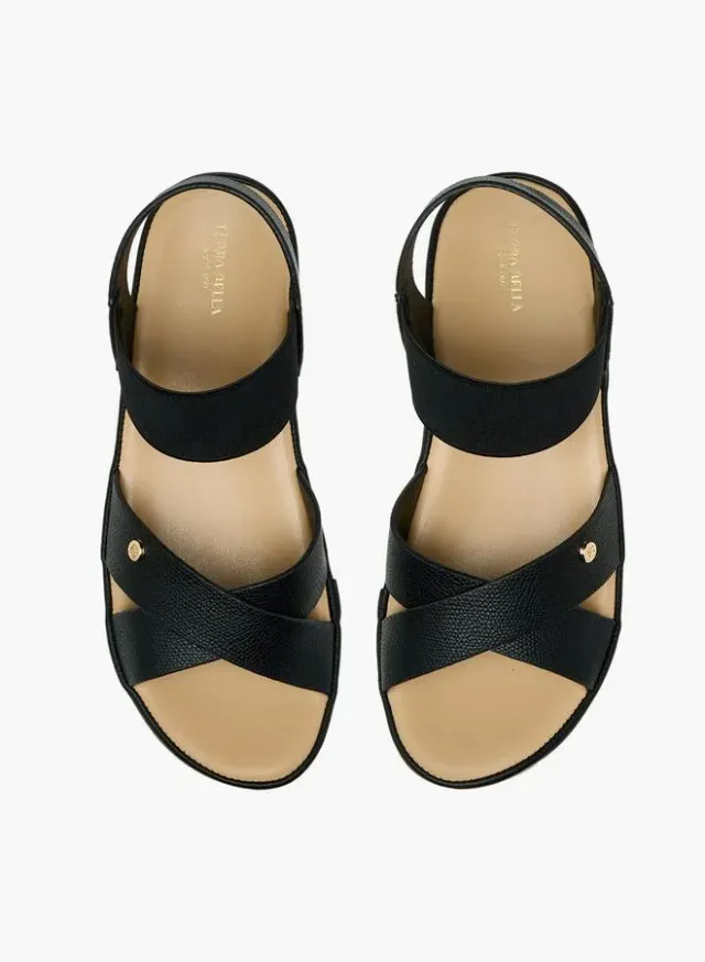 Women's Textured Cross Strap Sandals