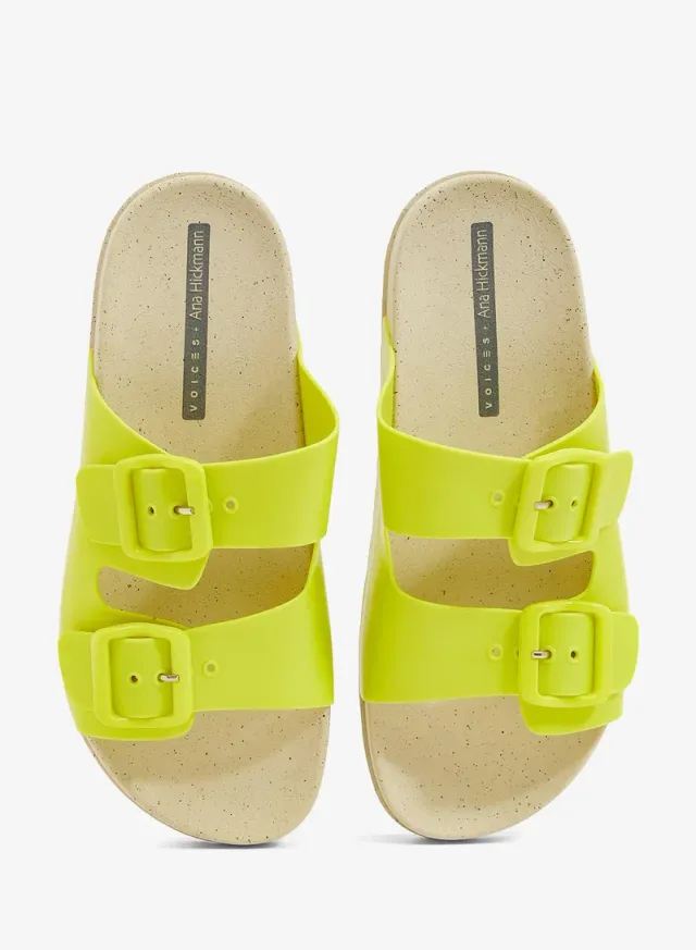 Folk Women's Birken Sandal Adjustable Strap Natural/Orange – image 4