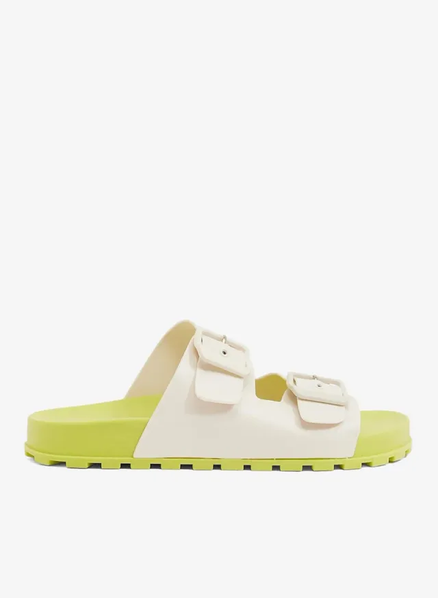 Folk Women's Birken Sandal Adjustable Strap Natural/Orange