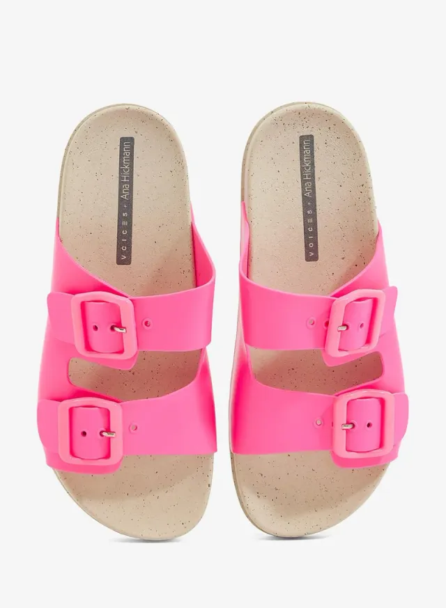 Folk Women's Birken Sandal Adjustable Strap Natural/Orange – image 4