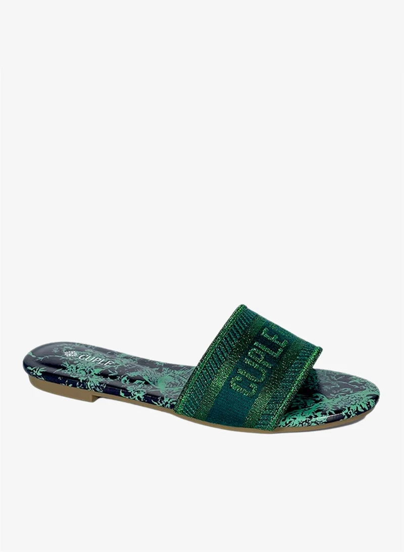 Cuple Print Slip-on Sandals