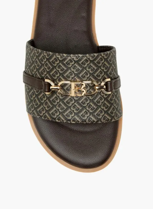 Flora Bella Women Monogram Slip-On Sandals – image 4