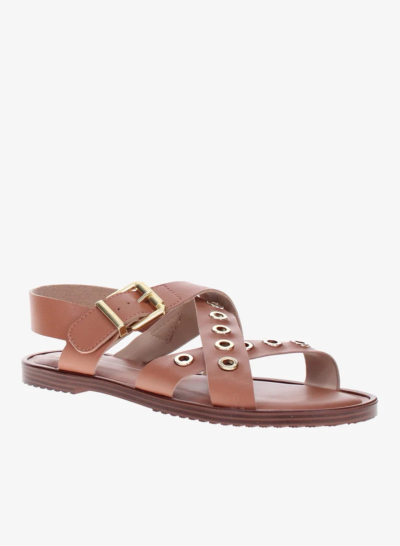 Moleca Women's Flat Sandals with Back Strap, Lightweight, Secure Fit