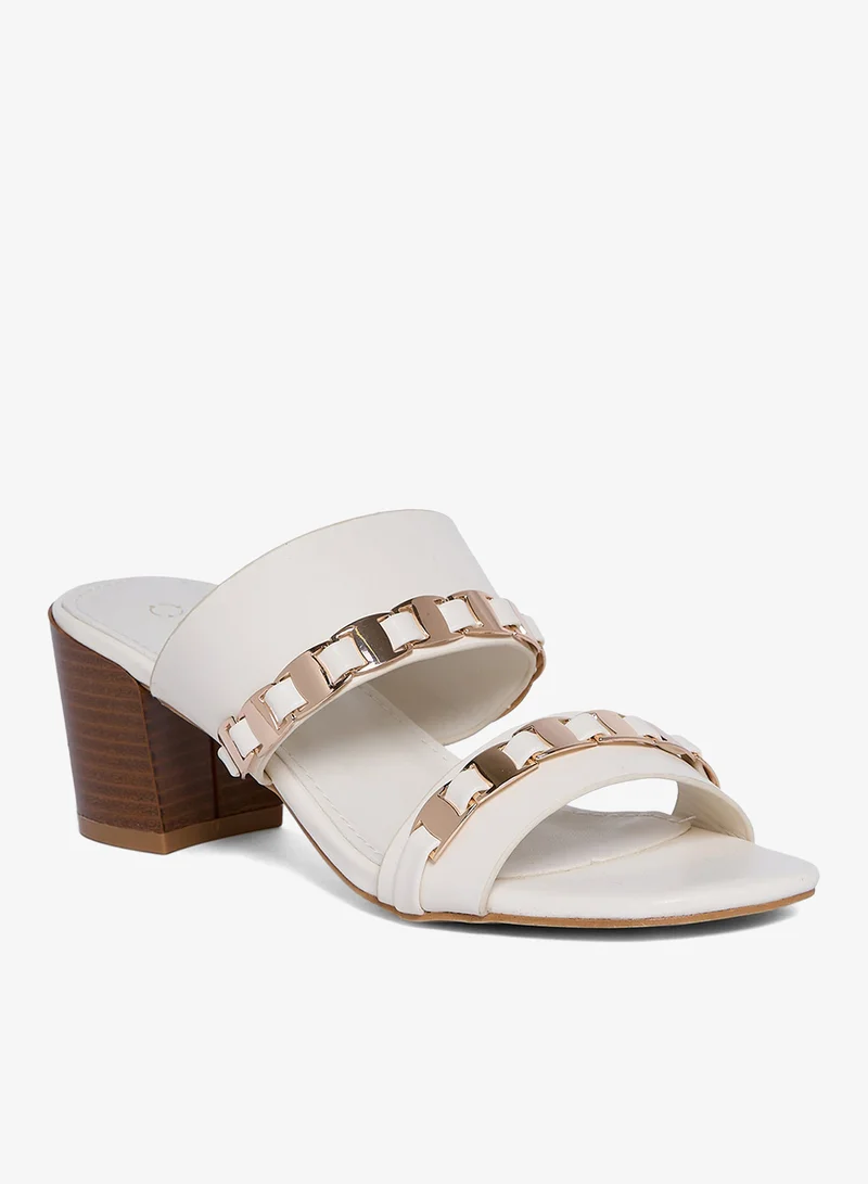 Geoomnii Women's Stylish Comfortable Mid Heel Sandals
