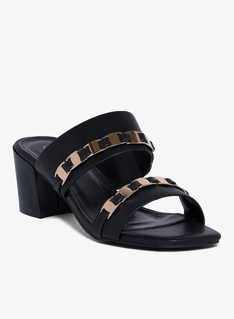 Geoomnii Women's Stylish Comfortable Mid Heel Sandals