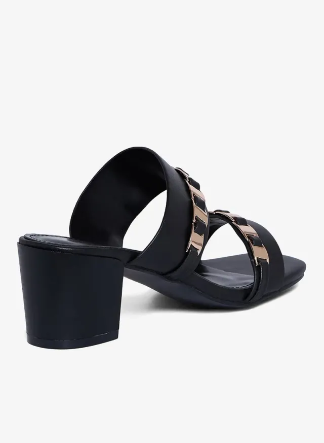 Geoomnii Women's Stylish Comfortable Mid Heel Sandals – image 3