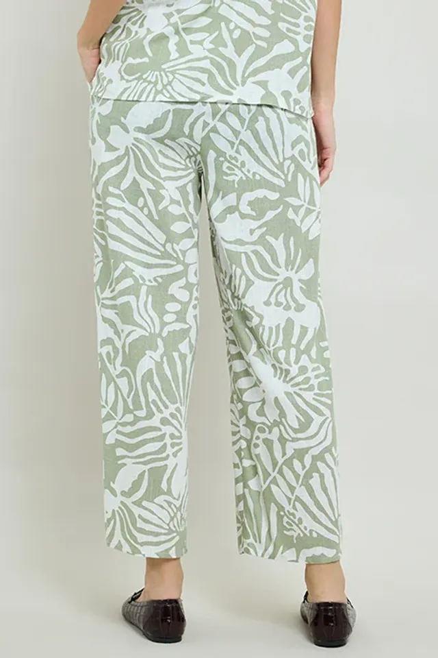 Patterned Straight Fit Drawstring Pants – image 6