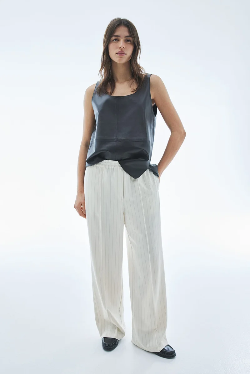 Wide Crease Trousers