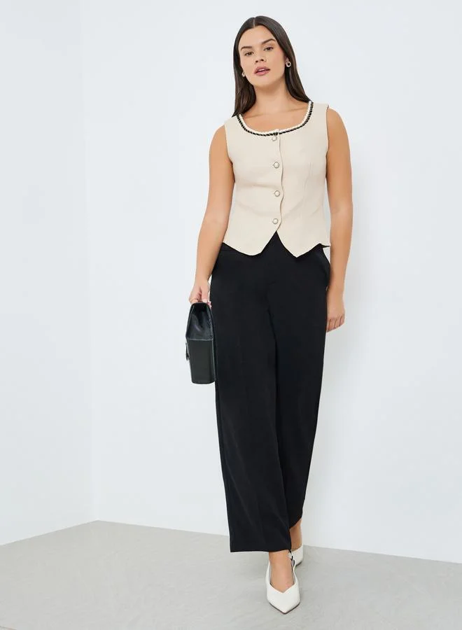 Wide Leg Trousers Black