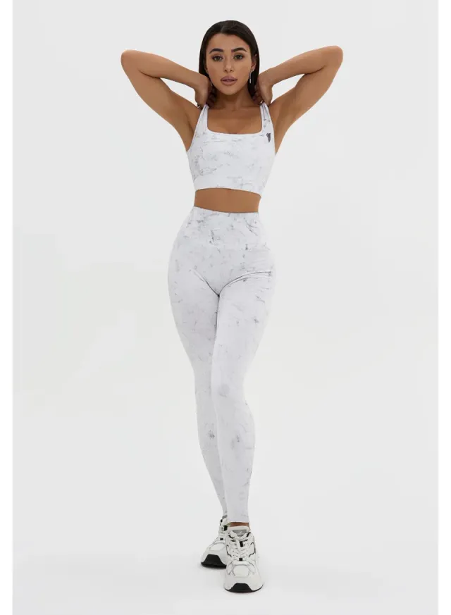 Angel Opal ليقنز رياضي نسائي بخصر عالٍ بشدٍّ للبطن – رمادي – صورة 4