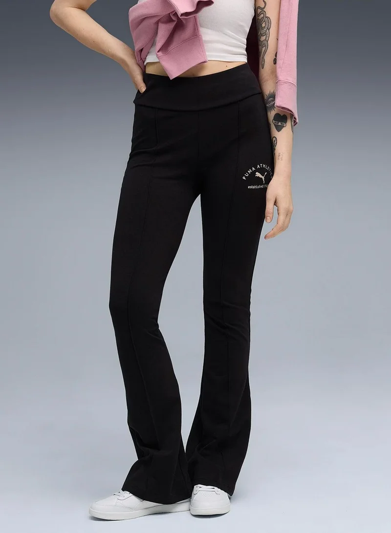 High Waist Flared Leggings
