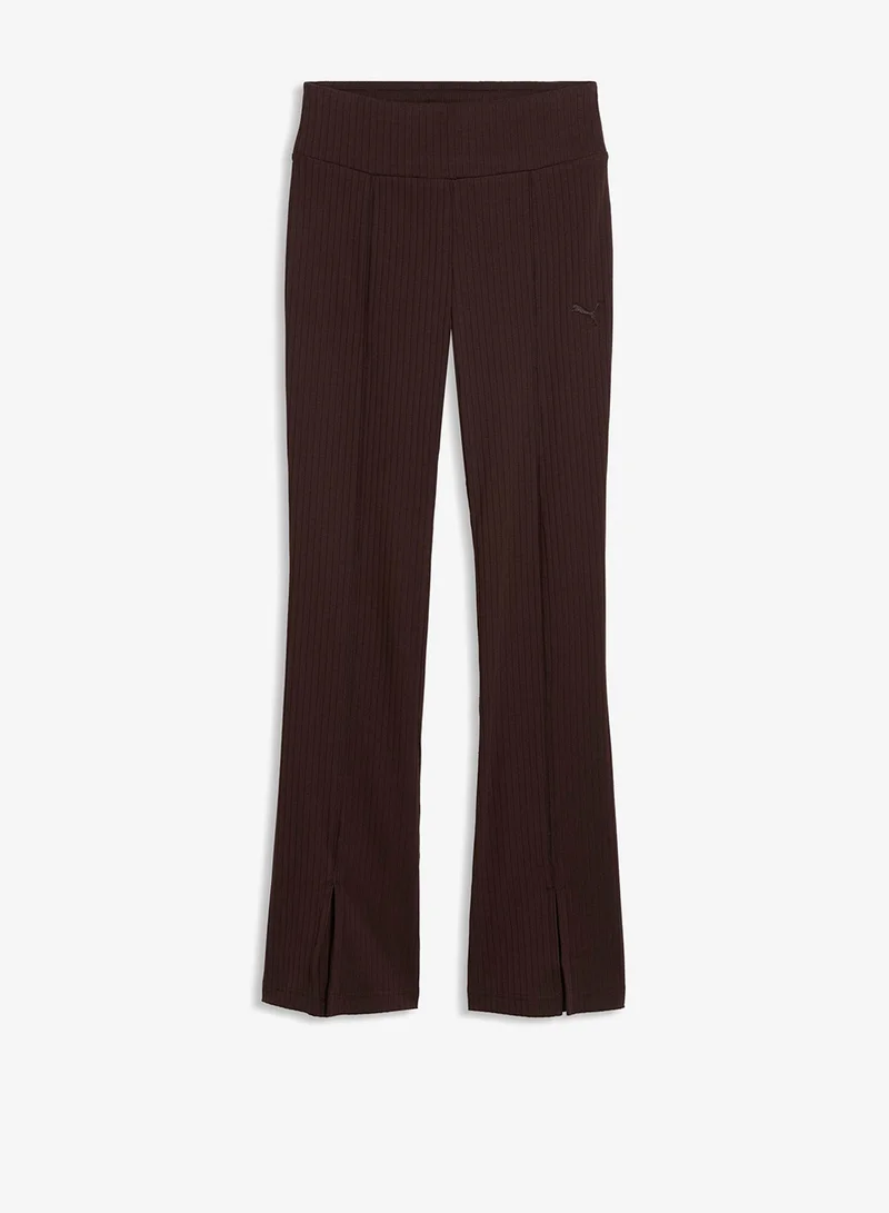Ribbed Flared Leggings