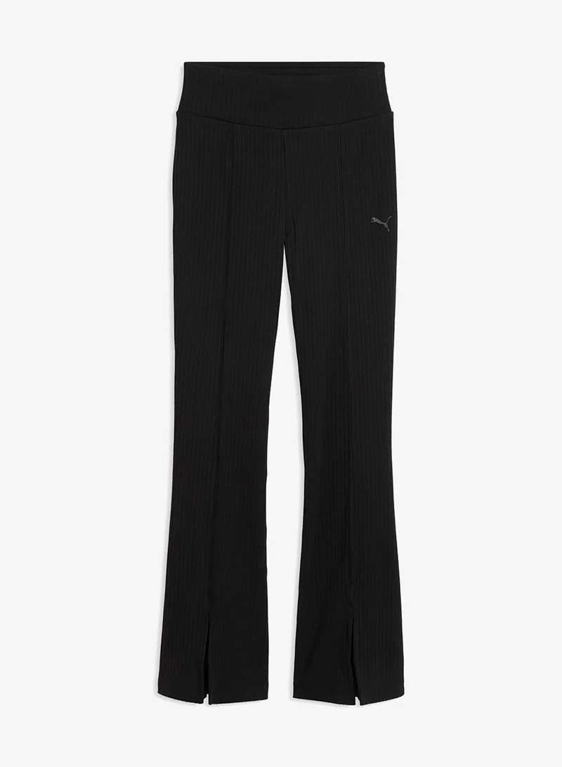 Ribbed Flared Leggings
