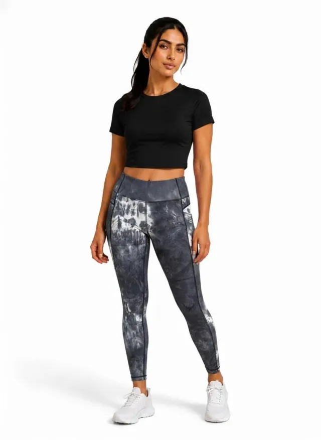 Women's Luxury Gym Leggings Black – image 4