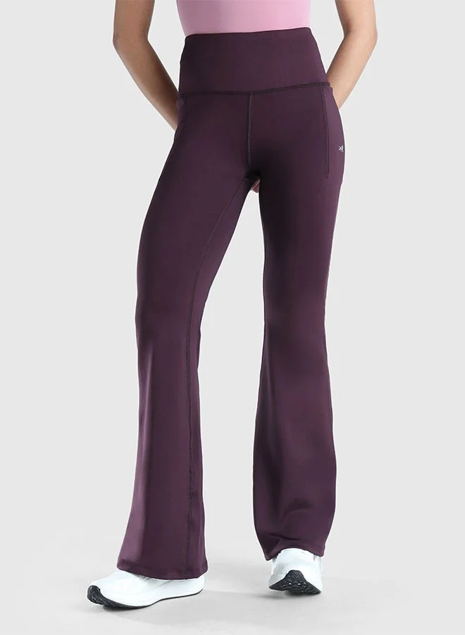 Women's High Waist Flare Pants, Soft Stretch, 2 Pockets
