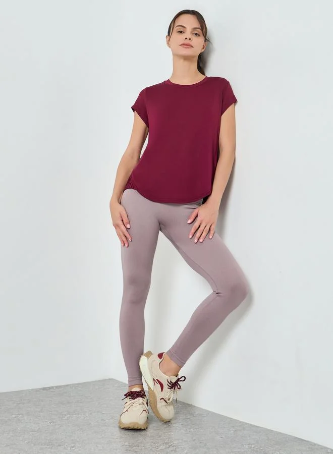 Scrunch Contour Leggings Pink