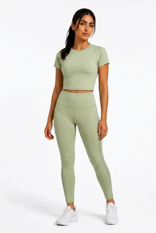 Women's Luxe Soft Training Leggings Dark Grey – image 4