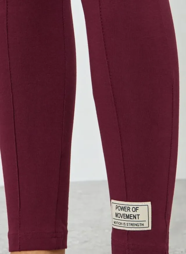 Ankle Leggings Burgundy – image 3