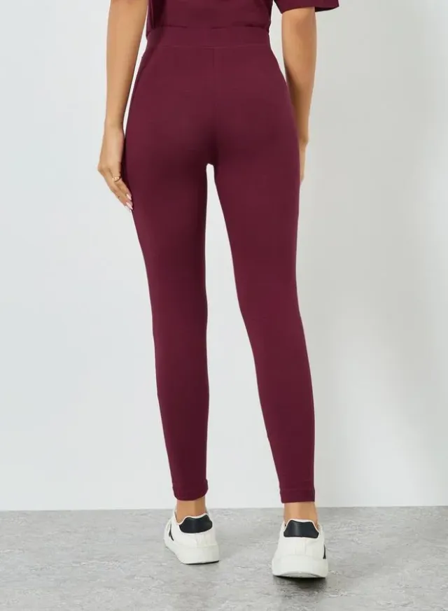 Ankle Leggings Burgundy – image 5