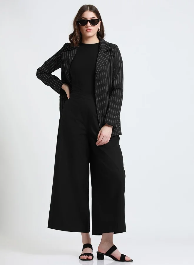 Relaxed Fit Cotton Trousers White