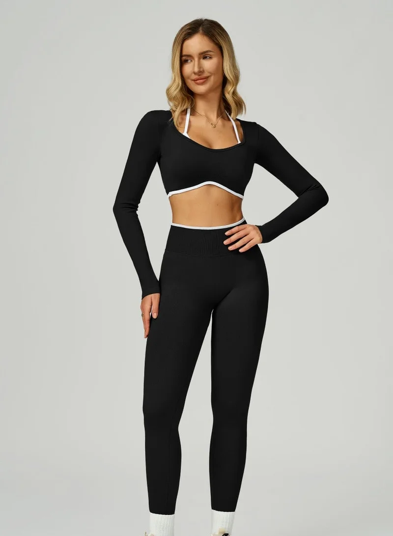 Womens High Waist Scrunch Contour Leggings