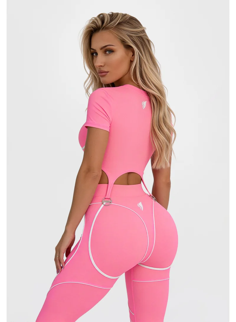 Women's High Waisted Tummy Control Push Up Leggings