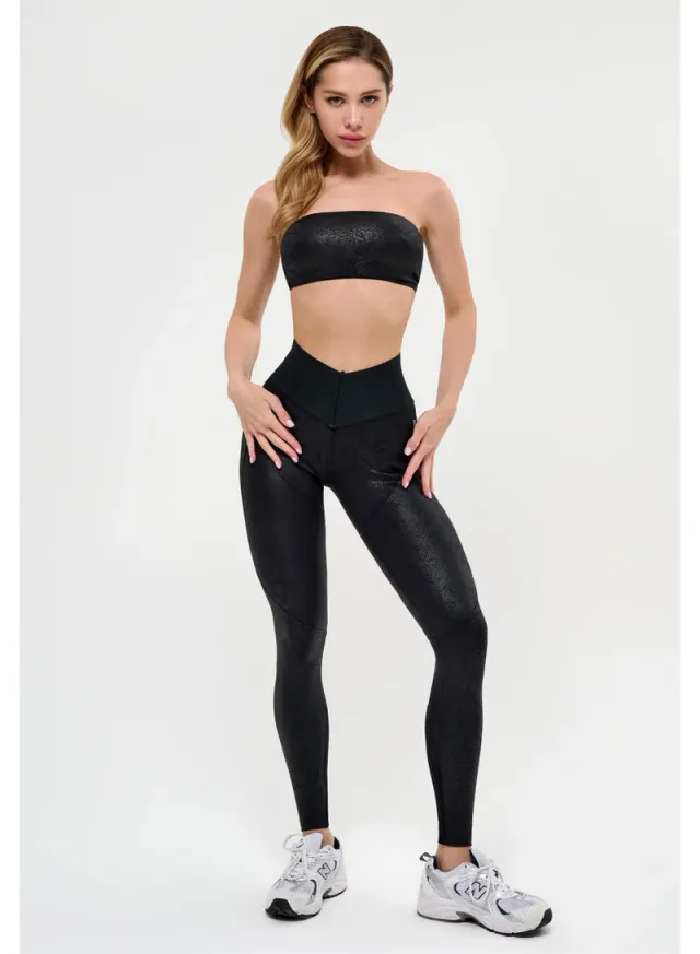 Women's High Waisted Tummy Control Push Up Leggings – image 3