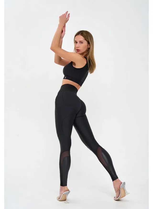 Women's High Waisted Tummy Control Push Up Leggings – image 6