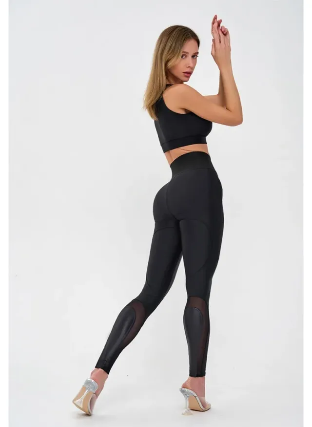 Women's High Waisted Tummy Control Push Up Leggings – image 7