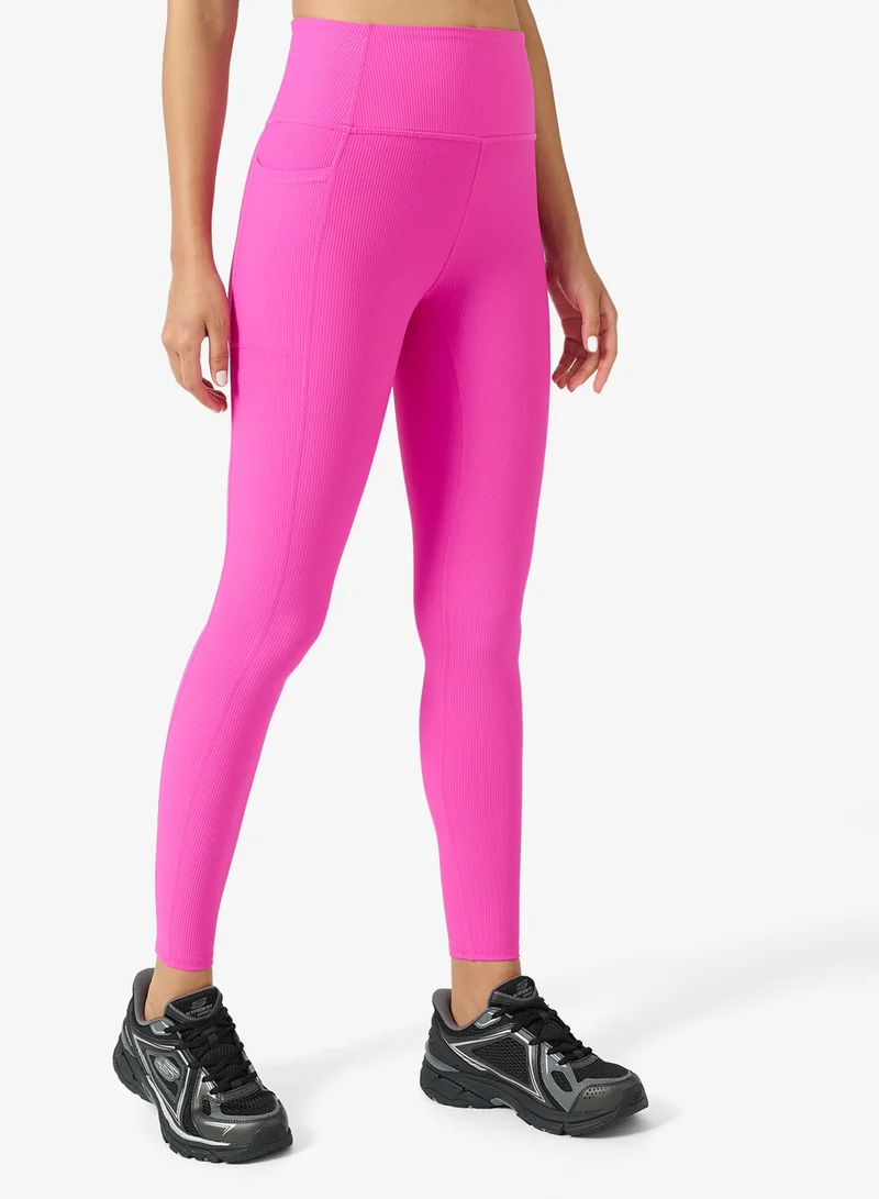 Go Flex Ribbed High-Waisted Leggings