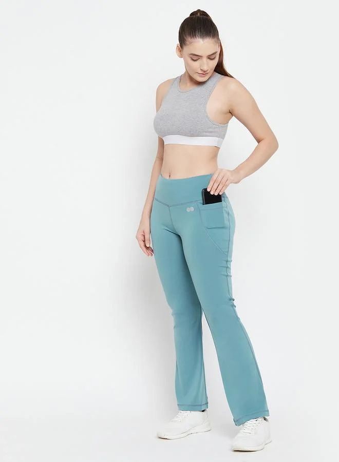 Comfort Fit Flared Yoga Pants, Side Pockets