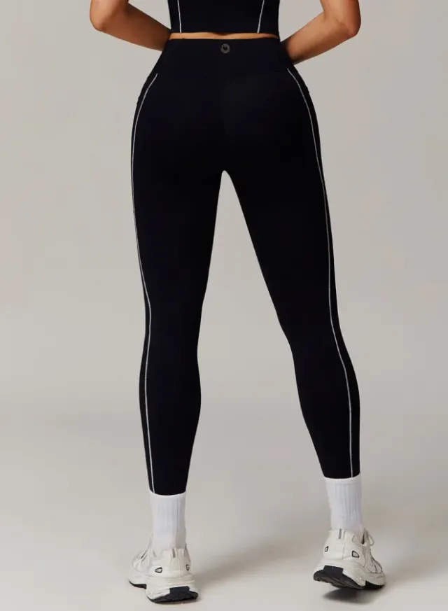 Women's High Waist Tummy Control Workout Leggings with Pockets – image 2