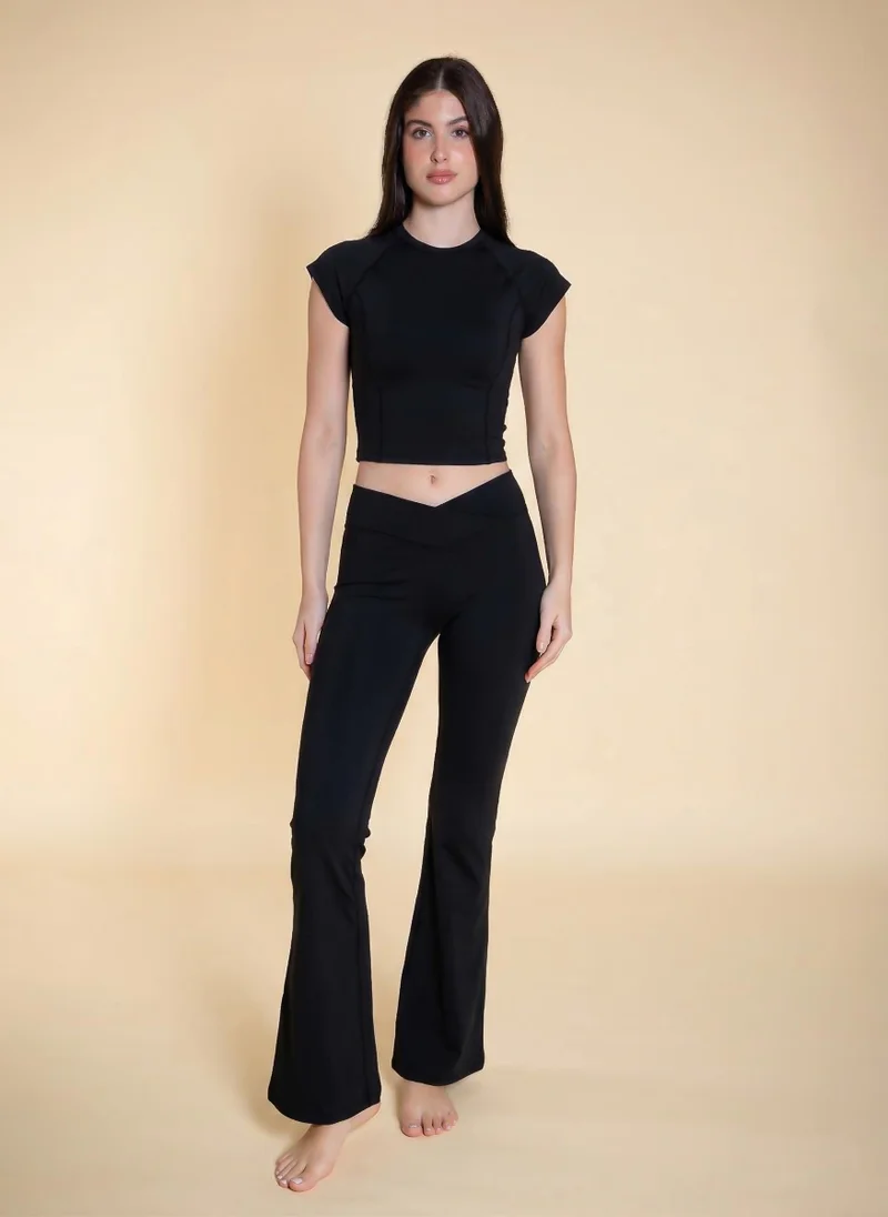 Wrap Soft Flare Pants