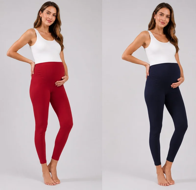 TUMMY Maternity Leggings Pack of 2