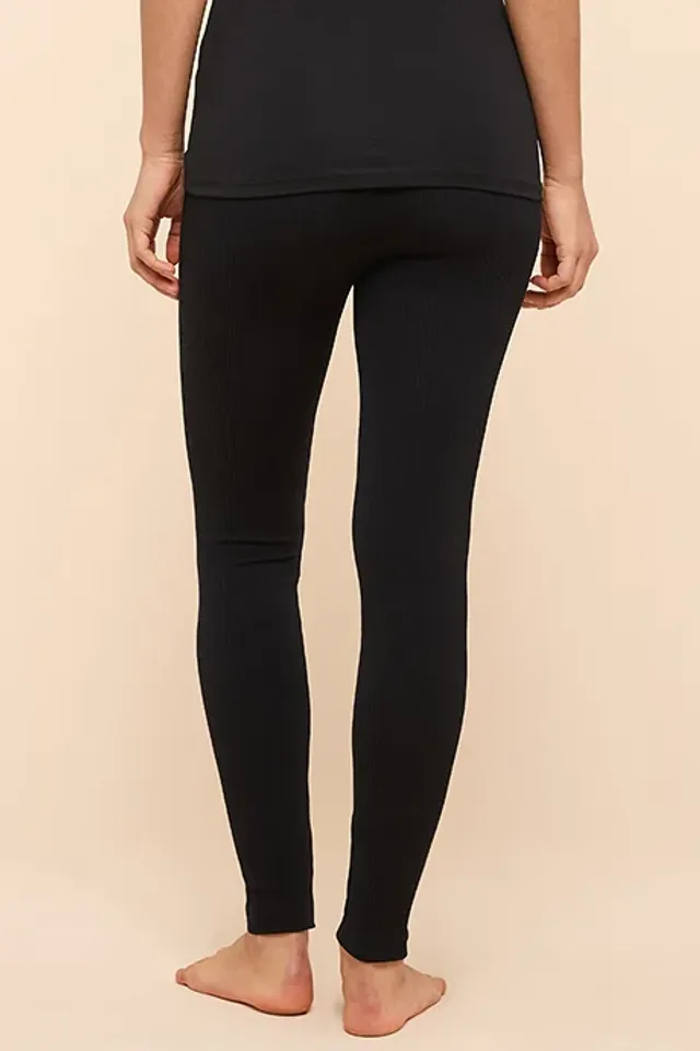 Ribbed Elastic Waist Leggings – image 4