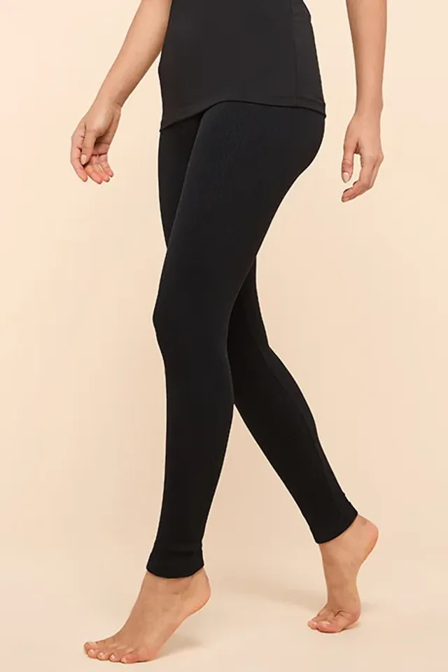 Ribbed Elastic Waist Leggings – image 5