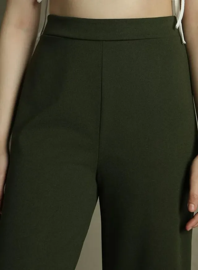 Women's Wide Leg Trousers Khaki – image 4