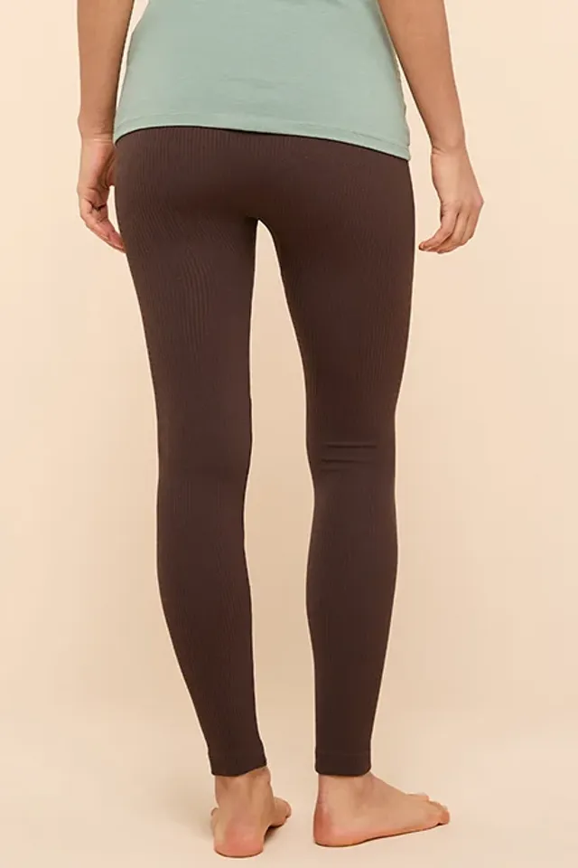 Elastic Waist Ribbed Leggings – image 5