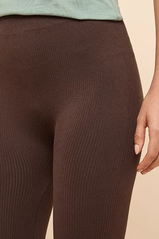 Elastic Waist Ribbed Leggings – image 6