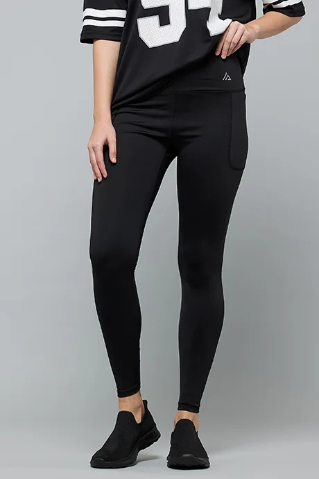 Solid Elastic Waist Leggings