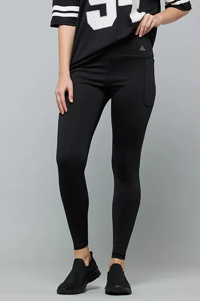 Solid Elastic Waist Leggings