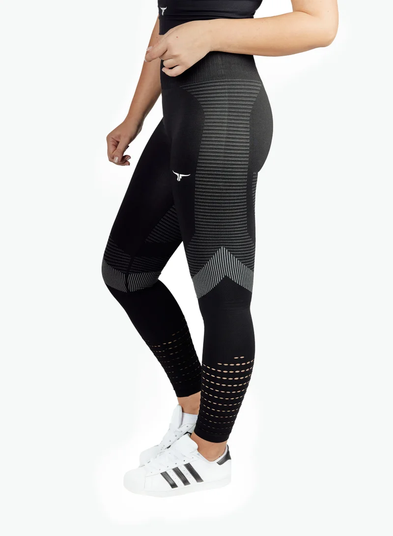 SpinFit High Waist Hollow Leggings Black