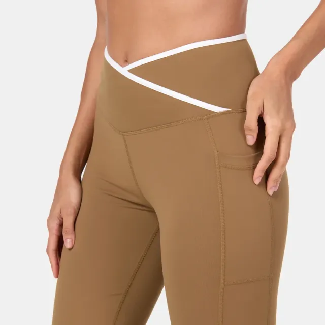 Women's Kickflare Tights - Quick-Dry, Anti-Odor, Cross Waistband – image 4