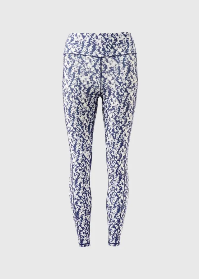 Souluxe Mottle Print Gym Leggings Blue – image 4